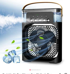 Tragbarer 3-in-1-Luftkühler – Mini-Klimaanlage für Zimmer, Büro & Auto | Schnelle Kühlung + Luftbefeuchter | Versand aus den USA 🇺🇸 | TikTok & Amazon Bestseller!