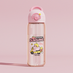 Bouteille d'eau fontaine de plongée pour enfants motif baleine - Gobelet antifuite en Tritan (Diverses tailles et couleurs)